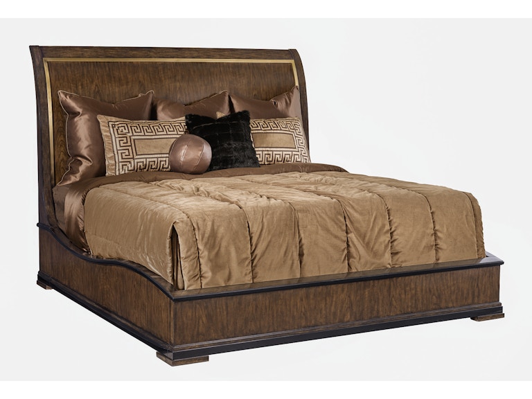 Maitland-Smith Bedroom Lyric Sleigh Bed 88-0181 at Norwood Furniture