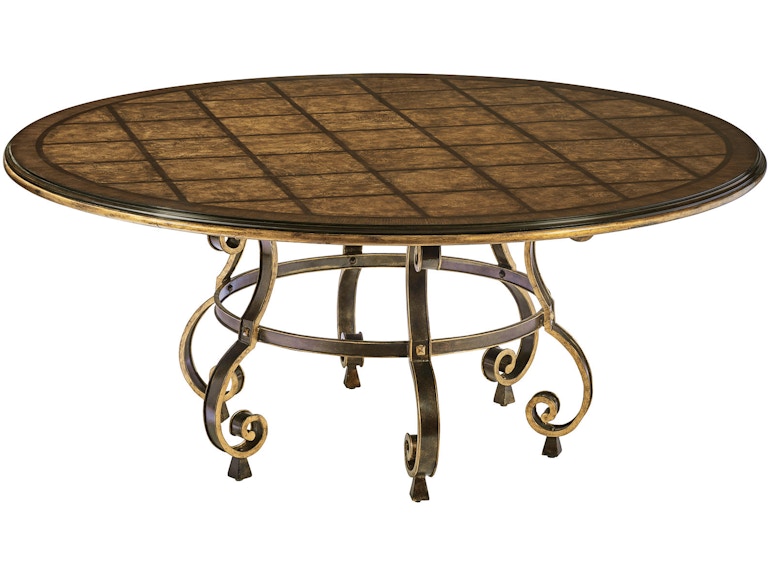 Maitland-Smith Casual Dining Aria Round Dining Table 88-0108 at Norwood Furniture