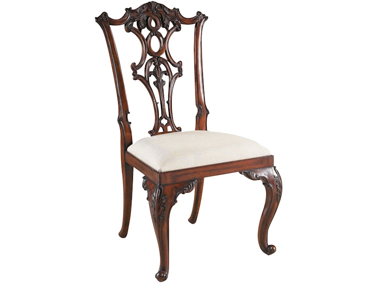 Maitland-Smith Casual Dining Cabriole Side Chair 8104-40 at Norwood Furniture