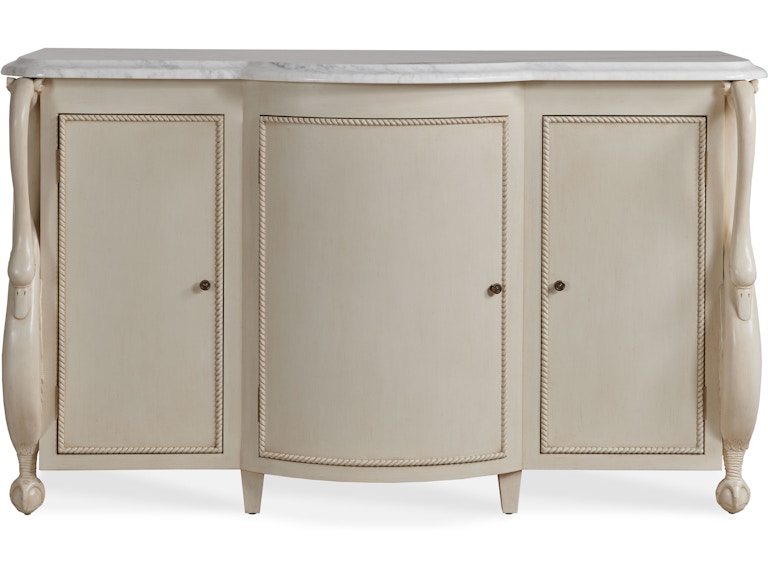 Maitland-Smith Casual Dining Katherine Credenza In White CJ8371-51W at Norwood Furniture
