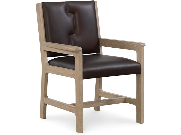 Maitland-Smith Casual Dining Louie Arm Chair 8430-41 at Norwood Furniture