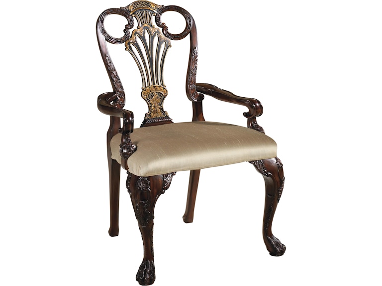 Maitland-Smith Casual Dining William Arm Chair 8107-41 at Norwood Furniture