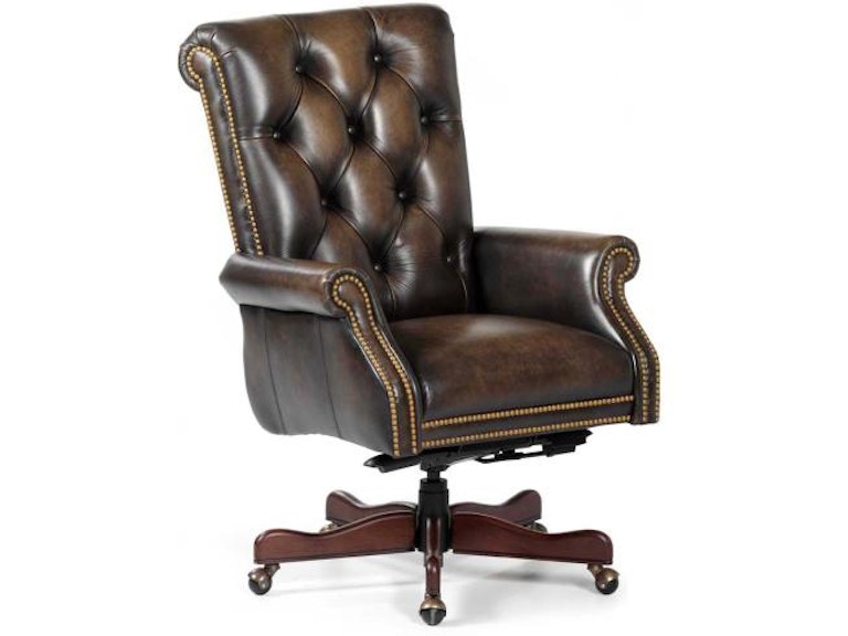 Maitland-Smith Home Office Kramer Swivel Tilt Desk Chair Ra114st-wip-car RA114ST-WIP-CAR at Norwood Furniture