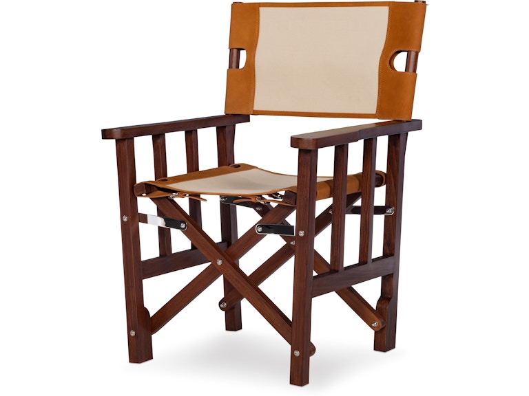 Maitland-Smith Living Room Felix Camp Chair Cream 8471-43 at Norwood Furniture