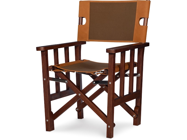 Maitland-Smith Living Room Felix Camp Chair Olive 8470-43 at Norwood Furniture