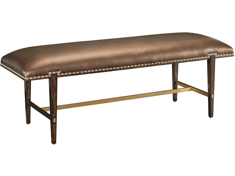 Maitland-Smith Living Room Lyric Bench 88-0548 at Norwood Furniture