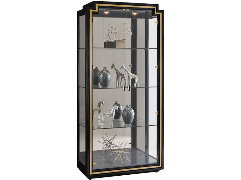 Maitland-Smith Living Room Lyric Display Cabinet 88-0209 at Norwood Furniture