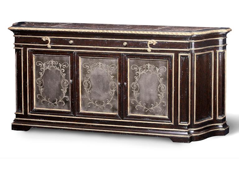Maitland-Smith Living Room Piazza San Marco Credenza 88-0510 at Norwood Furniture