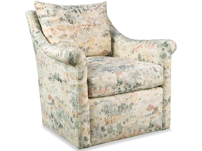 Paula Deen by Craftmaster Living Room Swivel Chair P042410BDSC at Norwood Furniture