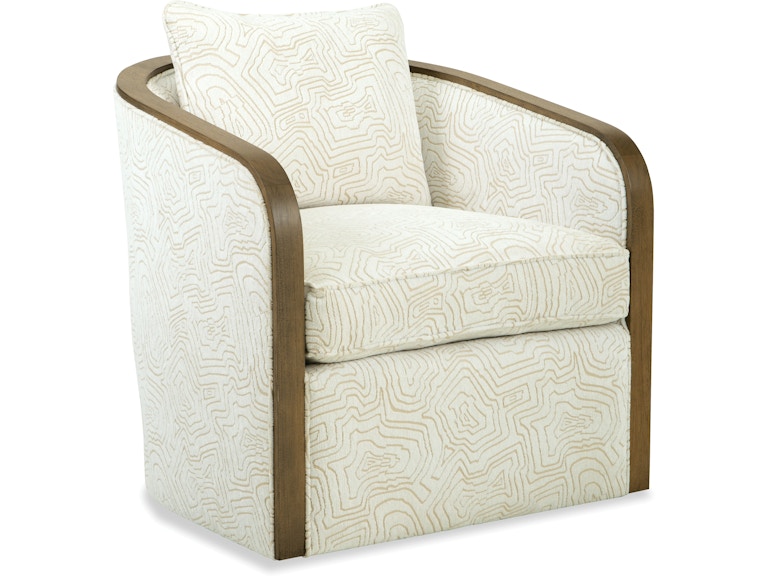 Paula Deen by Craftmaster Living Room Swivel Chair P039410BDSC at Norwood Furniture