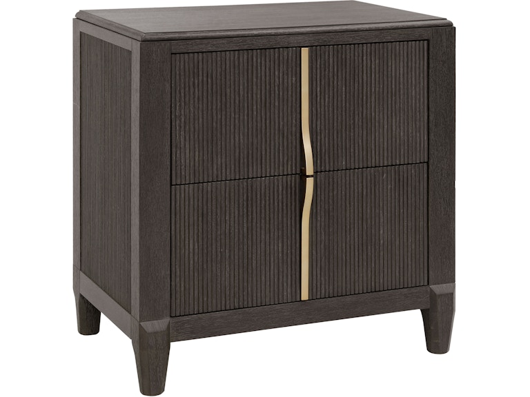 PFC Bedroom West End Loft 2-Drawer Nightstand with USB-C Outlets P361140 at Norwood Furniture