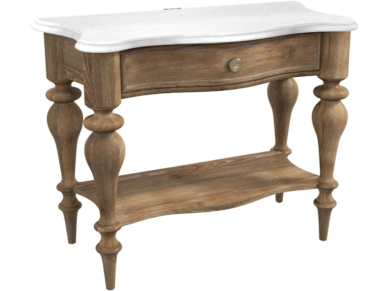 PFC Bedroom Weston Hills Bedside Table with Storage Drawer P293141 at Norwood Furniture