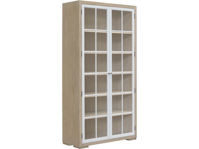 PFC Home Office Contemporary 5-Shelf Glass Door Bookcase P021776 at Norwood Furniture
