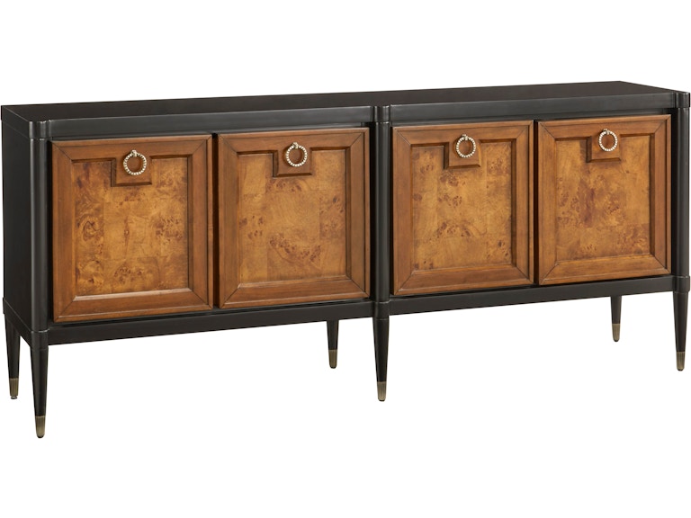 PFC Living Room 4-Door Mid-Century Modern Console with Shelves P301794 at Norwood Furniture