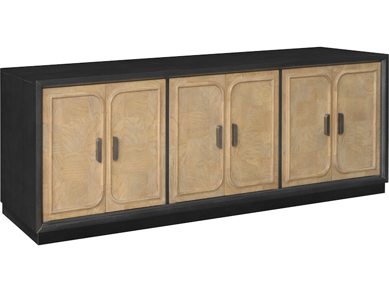 PFC Living Room Drew & Jonathan Heritage 6 Door Two-Toned Entertainment Console with Shelves P401DJ012 at Norwood Furniture