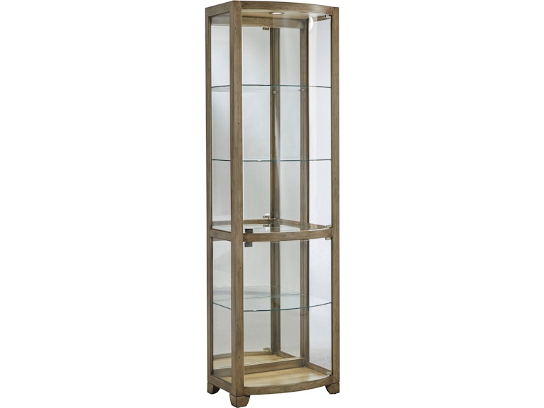 PFC Living Room Modern Glass Door Curio P021778 at Norwood Furniture