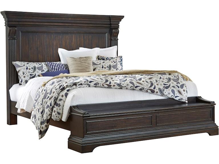 Pulaski Furniture Bedroom Caldwell King Storage Bed P012-BR-K4 at Norwood Furniture