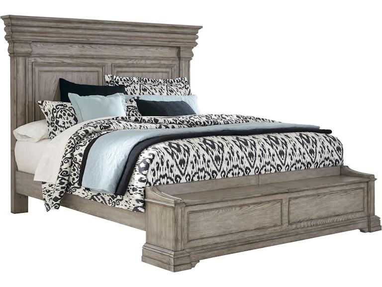 Pulaski Furniture Bedroom Madison Ridge California King Bed with Blanket Chest Footboard P091-BR-K6 at Norwood Furniture