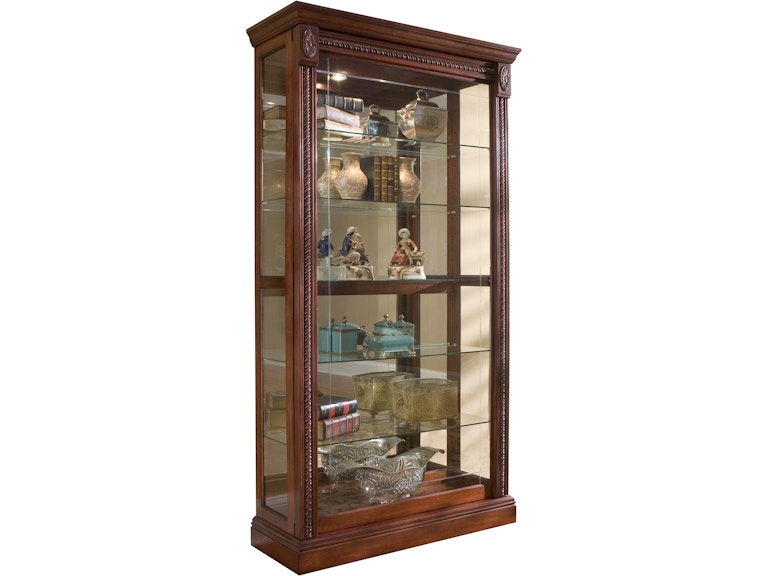 Pulaski Furniture Living Room 2-way Sliding Door Curio Medallion Cher 20485 At Norwood Furniture