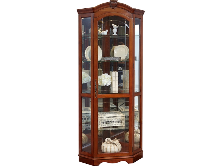 Pulaski Furniture Living Room Corner Curio 20671 at Norwood Furniture