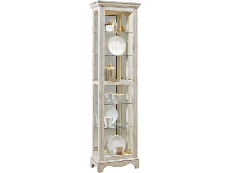 Pulaski Furniture Living Room Single Side Entry Curio P021595 at Norwood Furniture