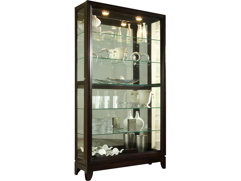 Pulaski Furniture Living Room Two Way Sliding Door Curio 20661 At Norwood Furniture