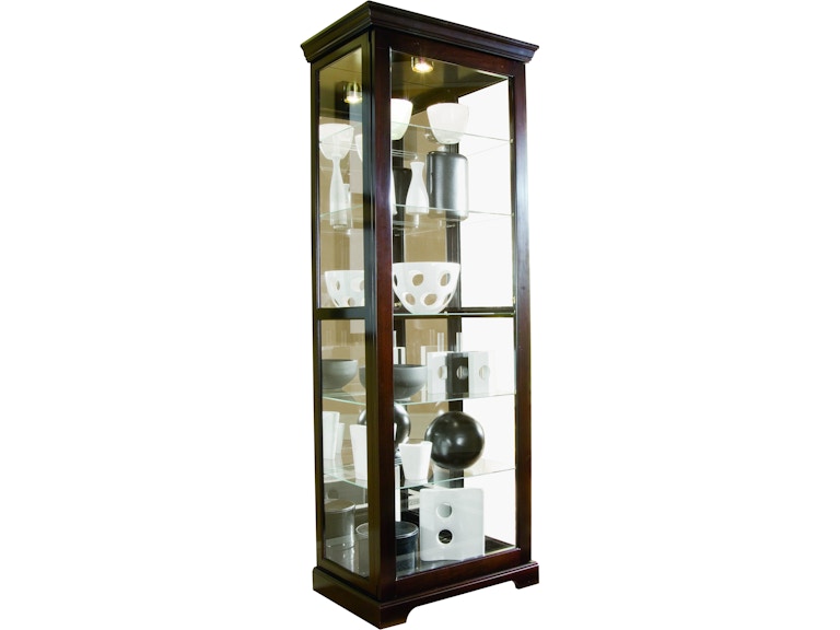 Pulaski Furniture Living Room Two Way Sliding Door Curio 20994 At Norwood Furniture