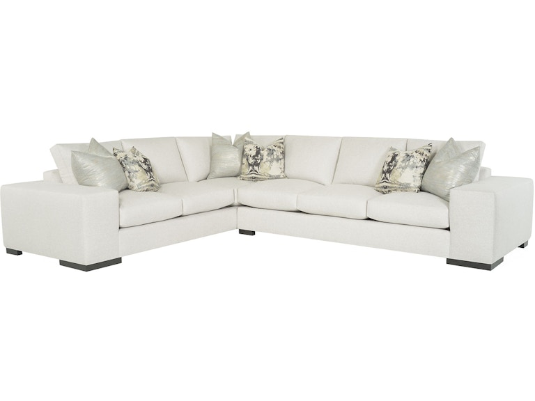 Rene Cazares Living Room RC Carbon 2 Pc Wood Leg Sectional Carbon 2 Pc Wood Leg At Norwood Furniture