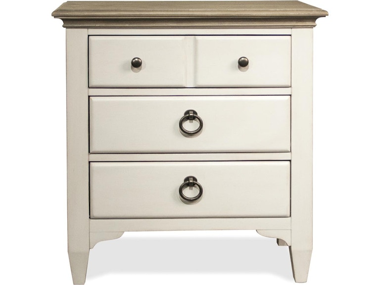 Riverside Bedroom 3-Drawer Nightstand 59569 at Norwood Furniture