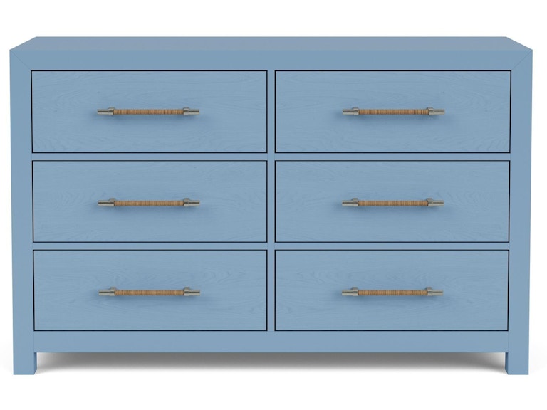 Riverside Bedroom 56" 6-Drawer Dresser-Blue 30767 at Norwood Furniture