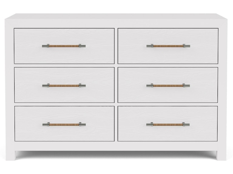 Riverside Bedroom 56" 6-Drawer Dresser-Wht 30766 at Norwood Furniture
