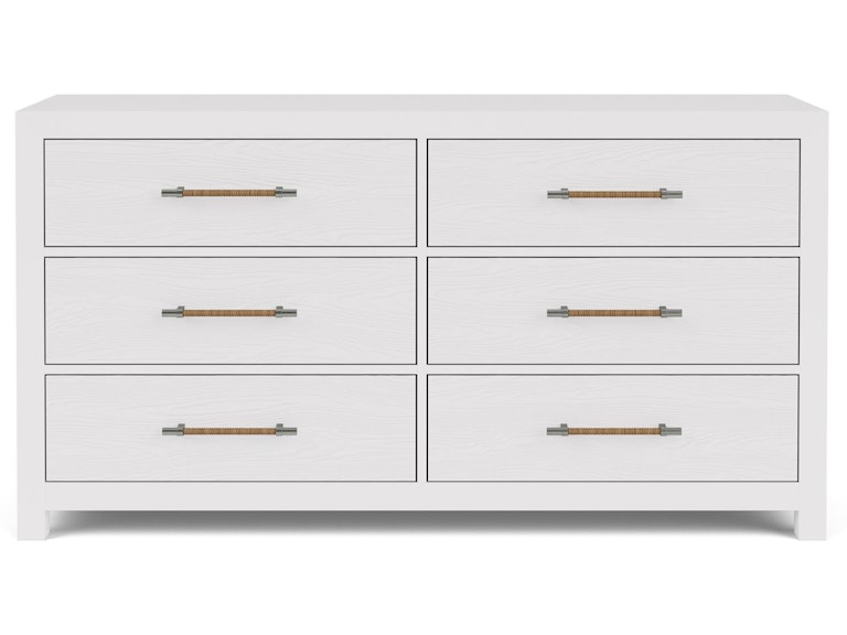 Riverside Bedroom 66" 6-Drawer Dresser-Wht 30760 at Norwood Furniture