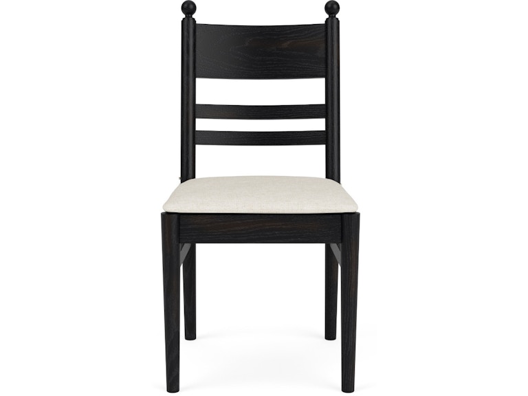 Riverside Casual Dining Blck Laderbk Side Chr 2In 61758 at Norwood Furniture