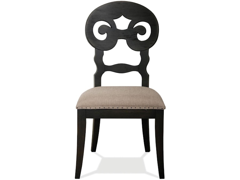 Riverside Casual Dining Scroll Uph Side Chair 2in 36652 at Norwood Furniture