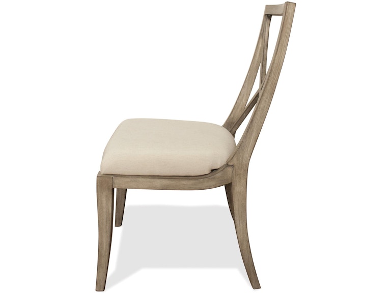 Riverside Casual Dining X-Back Uph Side Chair 2in 50357 at Norwood Furniture