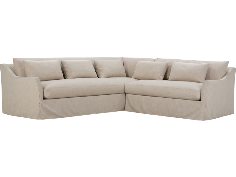Robin Bruce Living Room Moreau Slipcover Slope Arm Sectional MOREAU-SLIP-SECT At Norwood Furniture