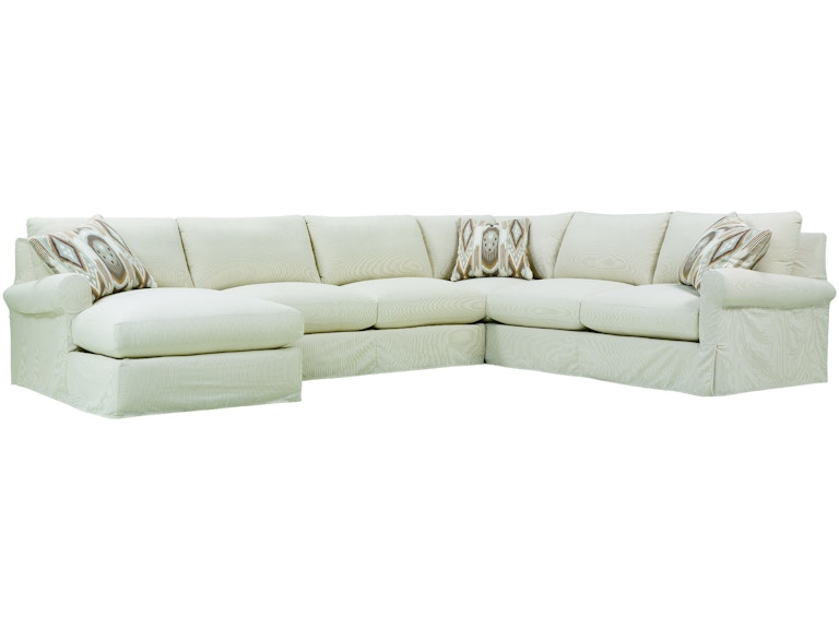 Rowe Living Room Aberdeen Slip Sectional P603-SLIP-SECT at Norwood Furniture