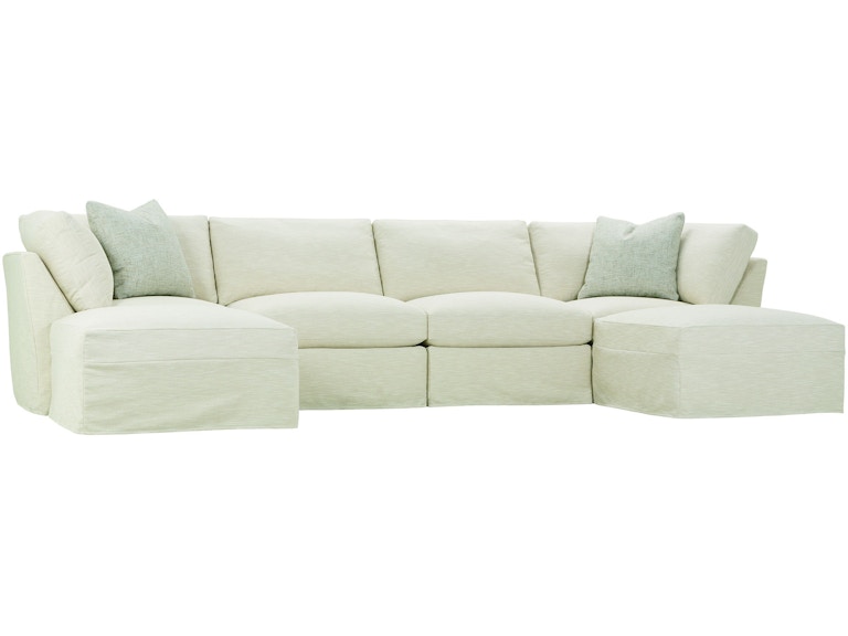 Rowe Living Room Asher Sectional P606-SLIP-SECT at Norwood Furniture