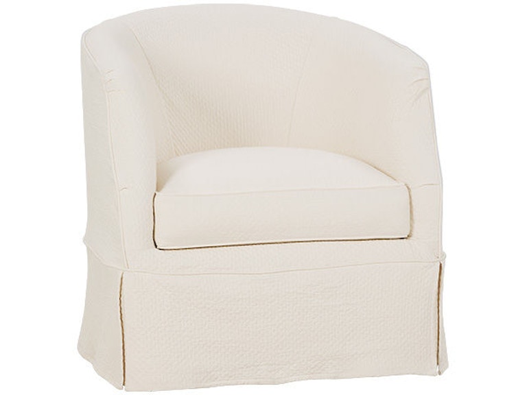 Rowe Living Room Ava Swivel Chair W/Slipcover P155-016 at Norwood Furniture