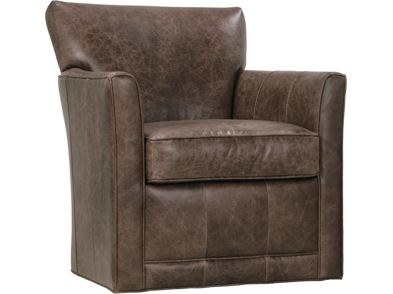 Rowe Living Room Times Square Leather Swivel Chair C181-L-016 at Norwood Furniture
