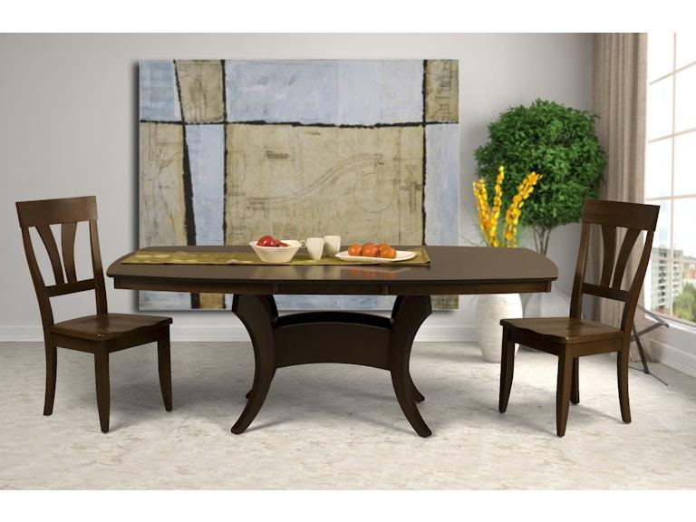 Saloom Casual Dining Crescent Dining Table CRESCENT at Norwood Furniture
