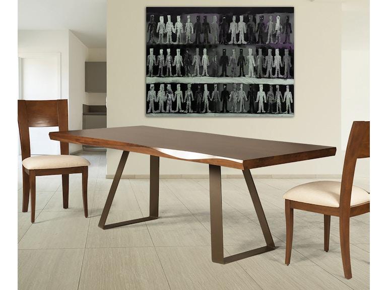 Saloom Casual Dining Max Sculpted Edge Dining Table MAX EDGE at Norwood Furniture