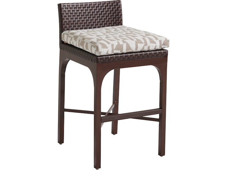 Tommy Bahama Outdoor Living Outdoor Furniture Bar Stool Shown with Cushion Set 3420-16 at Norwood Furniture