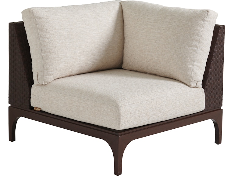Tommy Bahama Outdoor Living Outdoor Furniture Corner Chair Shown with Cushion Set 3420-51CR at Norwood Furniture