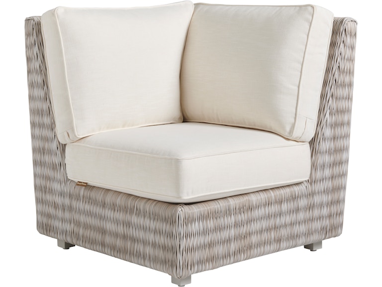 Tommy Bahama Outdoor Living Outdoor Furniture Corner Chair Shown with Cushion Set 3430-51CR at Norwood Furniture