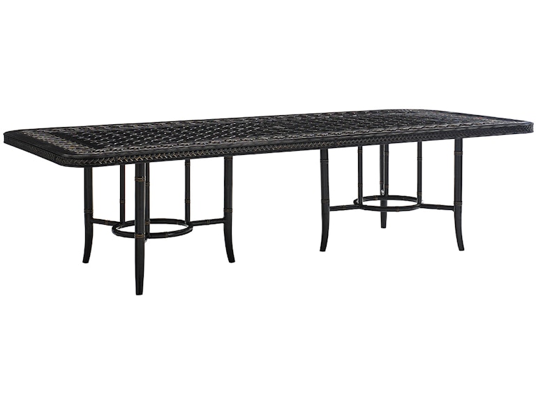 Tommy Bahama Outdoor Living Outdoor Furniture Dining Table W/Cast Top 3237-877C at Norwood Furniture