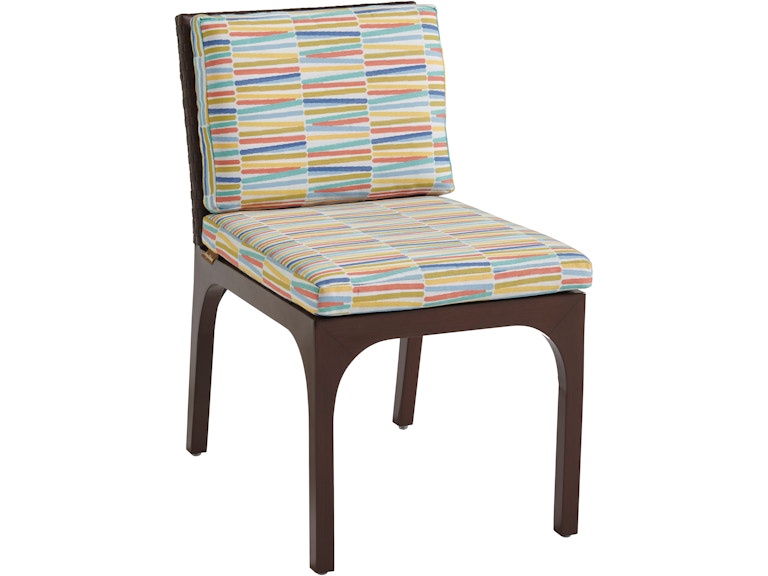 Tommy Bahama Outdoor Living Outdoor Furniture Dining Side Chair Shown with Cushion Set 3420-12 at Norwood Furniture