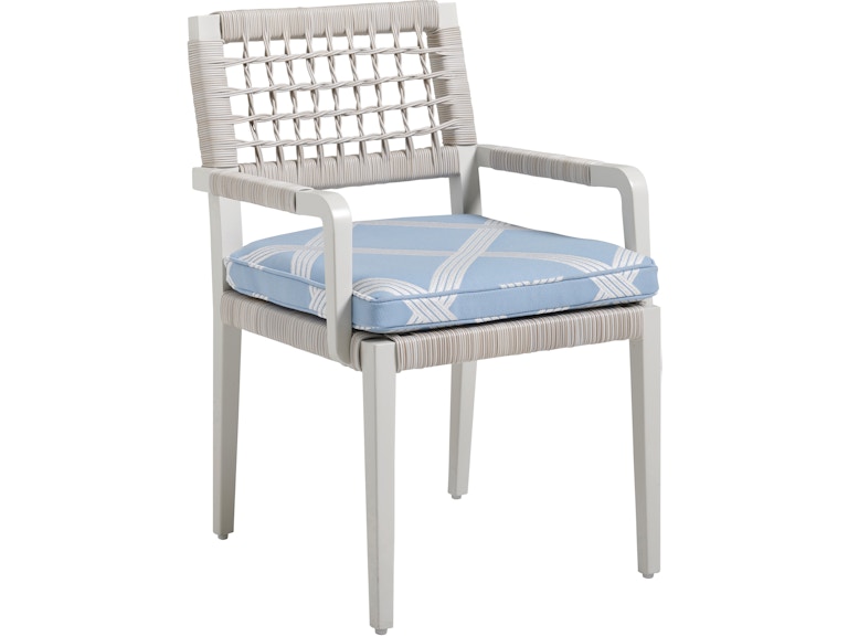Tommy Bahama Outdoor Living Outdoor Furniture Dining Arm Chair Shown with Cushion Set 3430-13 at Norwood Furniture
