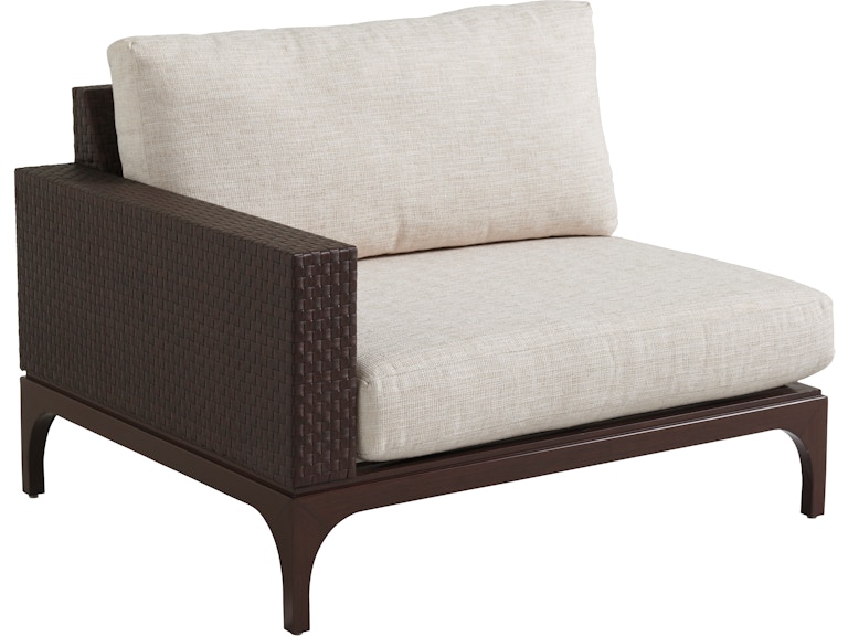 Tommy Bahama Outdoor Living Outdoor Furniture Left Arm Facing Chair Shown with Cushion Set 3420-51L at Norwood Furniture