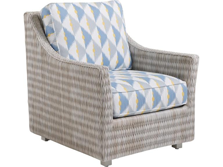 Tommy Bahama Outdoor Living Outdoor Furniture Lounge Chair Shown with Cushion Set 3430-11 at Norwood Furniture